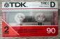 Preview: TDK - D 90 (1986-1987 USA) 2-er Paket