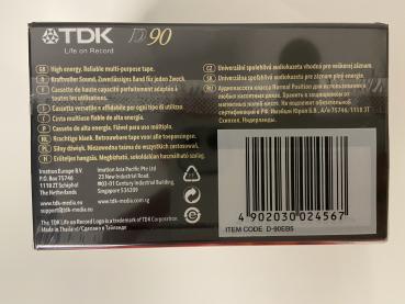 Preview: TDK - D 90 (1997-2001 Europa) 5er Paket