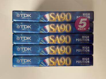 Preview: TDK - SA 90 Minuten 1997-2001 (Europa) 5er Paket