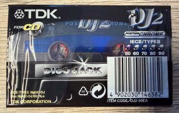 Preview: 10 Stück TDK - DJ2 Disc Jack 50 1997-2001 (Europa) Typ II Chrome