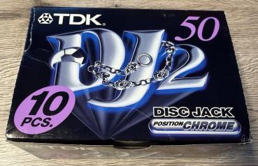 Preview: 10 Stück TDK - DJ2 Disc Jack 50 1997-2001 (Europa) Typ II Chrome