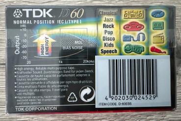 Preview: TDK - D 60 (1997-2001 Europa) 5er Paket