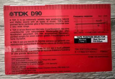 Preview: TDK - D 90 (1986-1987 USA) 2-er Paket