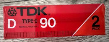 Preview: TDK - D 90 (1986-1987 USA) 2-er Paket
