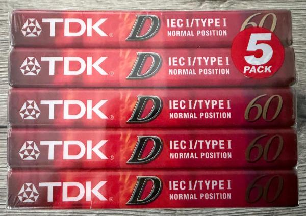 TDK - D 60 (1997-2001 Europa) 5er Paket